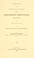 Cover of: Report of the transactions of the Massachusetts Horticultural Society for the year ... with preliminary observations