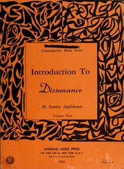Cover of: Introduction to dissonance