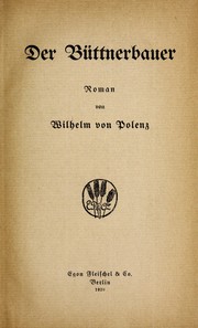 Cover of: Der Büttnerbauer: roman