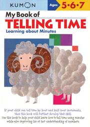 My Book of Telling Time by Kumon Publishing North America