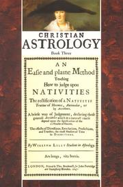 Cover of: Christian Astrology, Book 3 by William Lilly, William Lilly