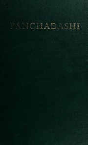 Cover of: Panchadashi: a treatise on Advaita metaphysics