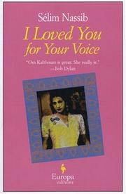 Cover of: I Loved You for Your Voice