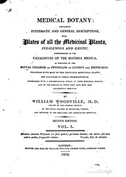 Cover of: Medical botany
