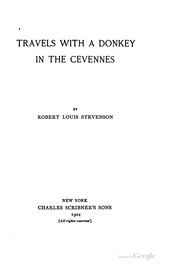 Cover of: Travels with a donkey in the Cevennes by Robert Louis Stevenson