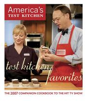 Cover of: Test Kitchen Favorites: The 2007 Companion Cookbook to the Hit TV Show (America's Test Kitchen)
