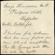 Cover of: [Letter to Anne W. Weston?] by Thompson, George