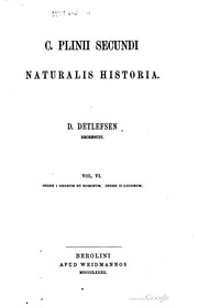 Cover of: C. Plinii Secundi Naturalis historia. by Pliny the Elder