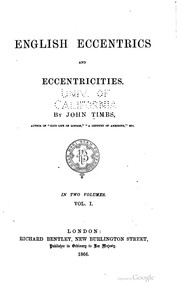 Cover of: English eccentrics and eccentricities. by John Timbs