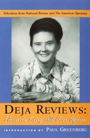 Cover of: Deja Reviews: Florence King All Over Again: Selections from National Review and The American Spectator