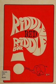 Cover of: Riddle red riddle book.