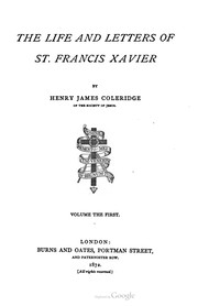 Cover of: The Life And Letters Of St. Francis Xavier: Volume 1