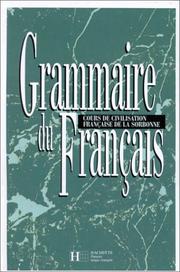 Cover of: nouvelle grammaire du francais