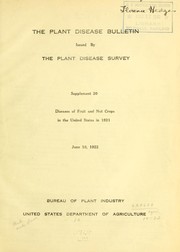 Cover of: Diseases of fruit and nut crops in the United States in 1921