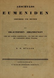 Cover of: Aeschylos Eumeniden by Aeschylus