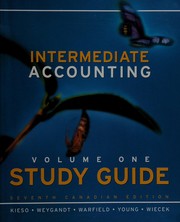 Cover of: Study guide to accompany Intermediate accounting, seventh Canadian edition