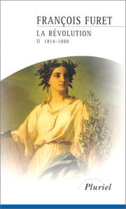 Cover of: La Révolution, tome 2  by François Furet