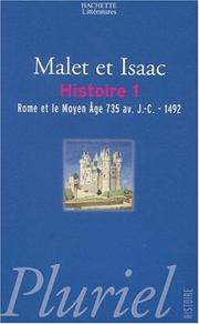 Cover of: L'Histoire, tome 1 : Rome et le Moyen-Age : 735 av. J.-C.-1492