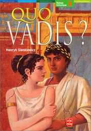 Cover of: Quo vadis ? by Henryk Sienkiewicz, Henryk Sienkiewicz