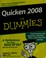 Cover of: Quicken 2008 for dummies