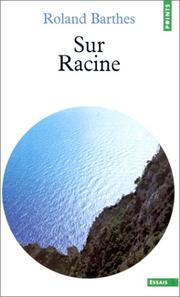 Cover of: Sur Racine by Roland Barthes