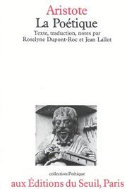 Cover of: La poétique by Aristotle