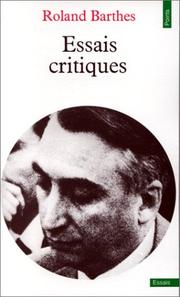 Essais critiques by Roland Barthes
