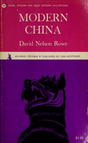 Cover of: Modern China by David Nelson Rowe