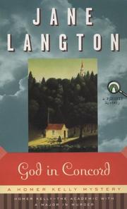 Cover of: God in Concord (Homer Kelly Mystery) by Jane Langton, Jane Langton