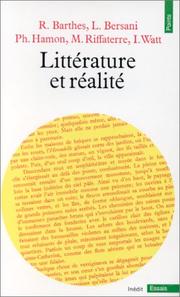 Cover of: Littérature et réalité