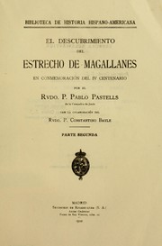 Cover of: El descubrimiento del estrecho de Magallanes by Pablo Pastells
