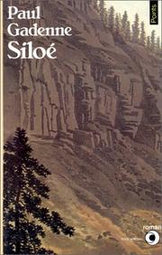 Cover of: Siloé by Paul Gadenne