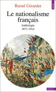 Cover of: Le Nationalisme Francais by Girandet