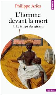 Cover of: L'homme devant la mort, tome 1