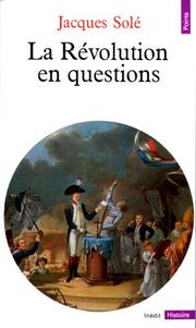 Cover of: La Révolution en questions