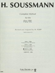 Cover of: Complete method for the flute by H. Soussmann