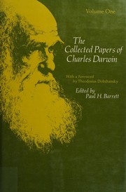Cover of: The collected papers of Charles Darwin: edited by Paul H. Barrett; with a foreword by Theodosius Dobzhansky.