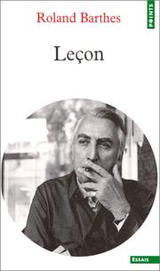 Cover of: Lecon