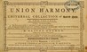 Cover of: The Union harmony, or Universal collection of sacred music