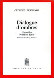 Cover of: Dialogue d'ombres by Georges Bernanos