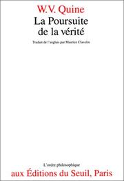 Cover of: La poursuite de la vérité