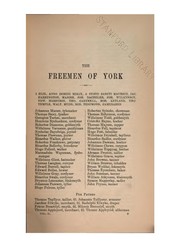 Cover of: Register of the freemen of the city of York