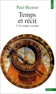 Cover of: Temps et récit, tome 3
