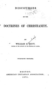 Cover of: Discourses on the doctrine of Christianity