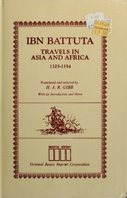 Cover of: Ibn Battúta: travels in Asia and Africa : 1325-1354