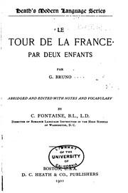 Cover of: Le tour de la France par deux enfants