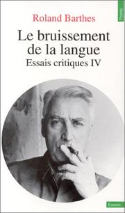 Cover of: Le bruissement de la langue