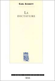 Cover of: La dictature