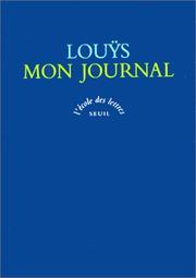 Cover of: Mon journal