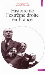 Cover of: Histoire De L'Extreme Droite by Winock